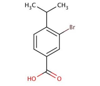 3-Bromo-4-isopropylbenzoic acid (CAS 99070-17-4) - chemical structure image