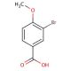 3-Bromo-4-methoxybenzoic acid (CAS 99-58-1) - chemical structure image