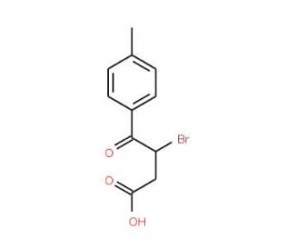 3-Bromo-4-oxo-4-p-tolyl-butyric acid (CAS 53515-23-4) - chemical structure image