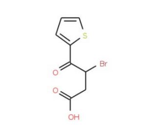 3-bromo-4-oxo-4-thien-2-ylbutanoic acid (CAS 53515-21-2) - chemical structure image