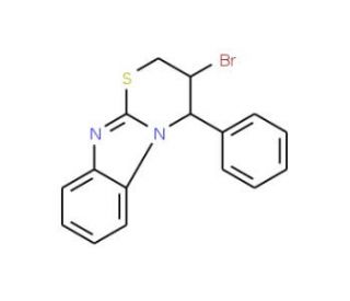 3-bromo-4-phenyl-3,4-dihydro-2H-[1,3]thiazino[3,2-a]benzimidazole - chemical structure image