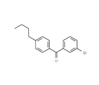 3-Bromo-4&prime;-n-butylbenzophenone (CAS 844879-33-0) - chemical structure image
