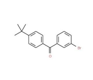 3-Bromo-4&prime;-tert-butylbenzophenone (CAS 132885-82-6) - chemical structure image