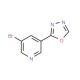 3-Bromo-5-(1,3,4-oxadiazol-2-yl)pyridine - chemical structure image