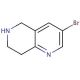 3-Bromo-5,6,7,8-tetrahydro-1,6-naphthyridine (CAS 625100-00-7) - chemical structure image