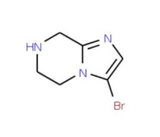 3-Bromo-5,6,7,8-tetrahydro-imidazo[1,2-a]pyrazine (CAS 954239-19-1) - chemical structure image