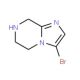 3-Bromo-5,6,7,8-tetrahydro-imidazo[1,2-a]pyrazine (CAS 954239-19-1) - chemical structure image