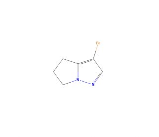 3-Bromo-5,6-dihydro-4H-pyrrolo[1,2-b]pyrazole (CAS 174790-35-3) - chemical structure image