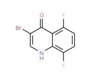 3-Bromo-5,8-difluoro-4-hydroxyquinoline (CAS 1065087-98-0) - chemical structure image