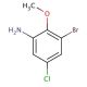 3-bromo-5-chloro-2-methoxyaniline (CAS 569688-63-7) - chemical structure image