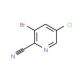 3-Bromo-5-chloropyridine-2-carbonitrile (CAS 760207-83-8) - chemical structure image