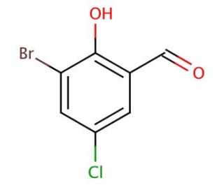 3-Bromo-5-chlorosalicylaldehyde (CAS 19652-32-5) - chemical structure image
