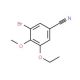3-Bromo-5-ethoxy-4-methoxybenzonitrile (CAS 515831-52-4) - chemical structure image