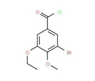 3-bromo-5-ethoxy-4-methoxybenzoyl chloride - chemical structure image
