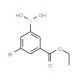 3-Bromo-5-(ethoxycarbonyl)benzeneboronic acid (CAS 913835-88-8) - chemical structure image