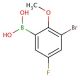 3-Bromo-5-fluoro-2-methoxyphenylboronic acid (CAS 352525-85-0) - chemical structure image