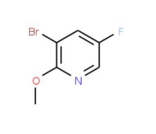 3-Bromo-5-fluoro-2-methoxypyridine (CAS 884494-81-9) - chemical structure image
