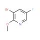 3-Bromo-5-fluoro-2-methoxypyridine (CAS 884494-81-9) - chemical structure image