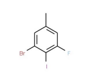 3-Bromo-5-fluoro-4-iodotoluene - chemical structure image