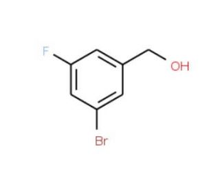 3-Bromo-5-fluorobenzyl alcohol (CAS 216755-56-5) - chemical structure image