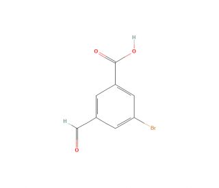 3-Bromo-5-formylbenzoic acid (CAS 398119-27-2) - chemical structure image