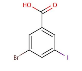 3-Bromo-5-iodobenzoic acid (CAS 188815-32-9) - chemical structure image
