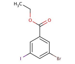 3-Bromo-5-iodobenzoic acid ethyl ester (CAS 186772-44-1) - chemical structure image
