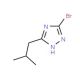 3-bromo-5-isobutyl-1H-1,2,4-triazole (CAS 141831-73-4) - chemical structure image