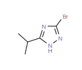 3-bromo-5-isopropyl-1H-1,2,4-triazole (CAS 141831-72-3) - chemical structure image