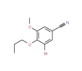 3-Bromo-5-methoxy-4-n-propoxybenzonitrile (CAS 515848-04-1) - chemical structure image