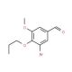 3-Bromo-5-methoxy-4-propoxy-benzaldehyde (CAS 91335-52-3) - chemical structure image