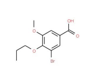 3-Bromo-5-methoxy-4-propoxy-benzoic acid - chemical structure image