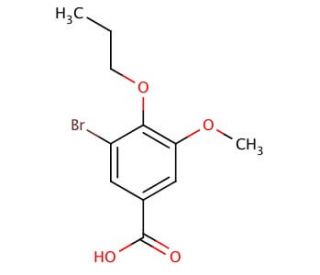 3-Bromo-5-methoxy-4-propoxybenzoic acid - chemical structure image