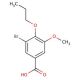 3-Bromo-5-methoxy-4-propoxybenzoic acid - chemical structure image