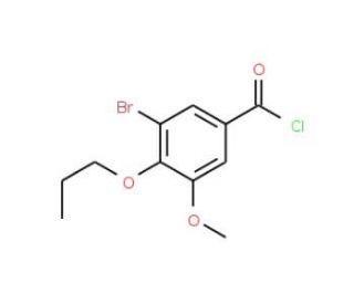 3-bromo-5-methoxy-4-propoxybenzoyl chloride - chemical structure image