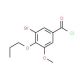 3-bromo-5-methoxy-4-propoxybenzoyl chloride - chemical structure image