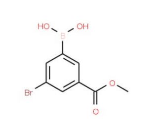 3-Bromo-5-(methoxycarbonyl)benzeneboronic acid (CAS 913835-87-7) - chemical structure image