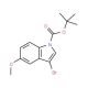 3-Bromo-5-methoxyindole-1-carboxylic acid tert-butyl ester (CAS 348640-11-9) - chemical structure image