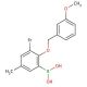 3-Bromo-5-methyl-2-(3'-methoxybenzyloxy)phenylboronic acid 的分子结构, CAS编号: 849062-23-3 3-Bromo-5-methyl-2-(3′-methoxybenzyloxy)phenylboronic acid (CAS 849062-23-3) - chemical structure image