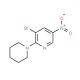 3-Bromo-5-nitro-2-(piperidin-1-yl)pyridine (CAS 1065074-87-4) - chemical structure image