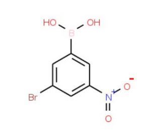 3-Bromo-5-nitrobenzeneboronic acid (CAS 380430-48-8) - chemical structure image