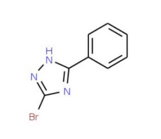 3-bromo-5-phenyl-1H-1,2,4-triazole (CAS 15777-59-0) - chemical structure image