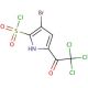 3-bromo-5-(trichloroacetyl)-1H-pyrrole-2-sulfonyl chloride - chemical structure image