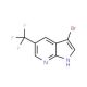 3-Bromo-5-(trifluoromethyl)-1H-pyrrolo[2,3-b]pyridine (CAS 1048914-10-8) - chemical structure image
