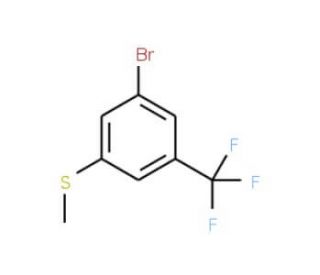 3-Bromo-5-trifluoromethylthioanisole (CAS 1072944-92-3) - chemical structure image