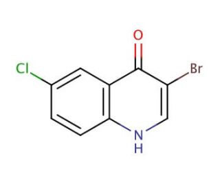 3-Bromo-6-chloro-4-hydroxyquinoline (CAS 860230-86-0) - chemical structure image