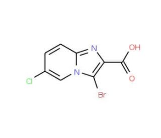 3-Bromo-6-chloroimidazo[1,2-a]pyridine-2-carboxylic acid - chemical structure image