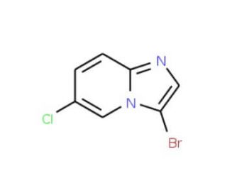 3-Bromo-6-chloroimidazo[1,2-a]pyridine (CAS 886371-28-4) - chemical structure image