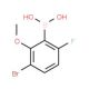 3-Bromo-6-fluoro-2-methoxyphenylboronic acid (CAS 957120-30-8) - chemical structure image