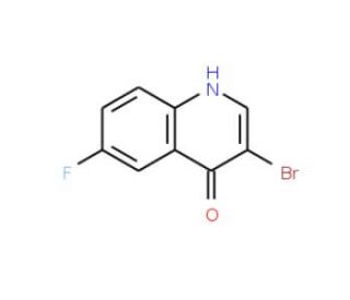 3-Bromo-6-fluoro-4-hydroxyquinoline (CAS 1065087-77-5) - chemical structure image
